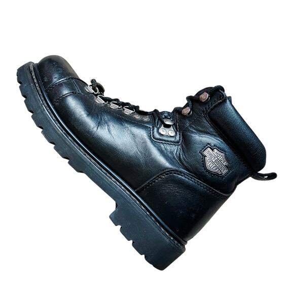 Harley Davidson Shoes - Harley-Davidson Dipstick Motorcycle Moto Biker Boot Black Steel Toe Women's Sz 9